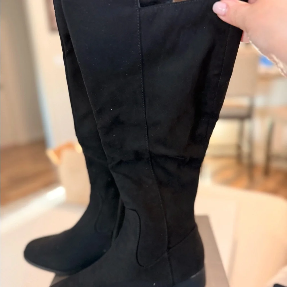 Style & Co. Black Over the Knee Boots NWT 6M